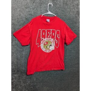 Vintage Trench Ultra San Francisco 49ers T-Shirt XL Red Single Stitch USA Made